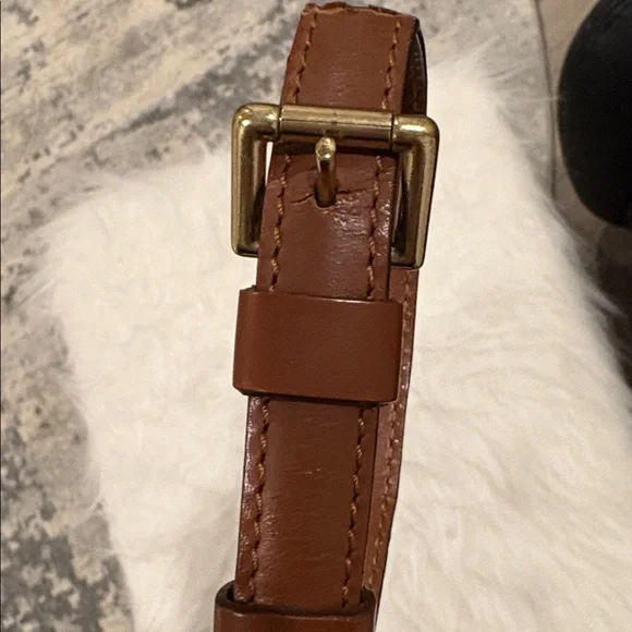 REHAB Authentic LV Louis Vuitton Leather Adjustable Crossbody Replacement Strap - Picture 7 of 11